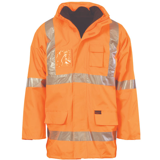 Dnc HiVis Cross Back D/N “6 in 1” jacket (Outer Jacket and Inner Vest can be sold separately) 3997 - Star Uniforms Australia