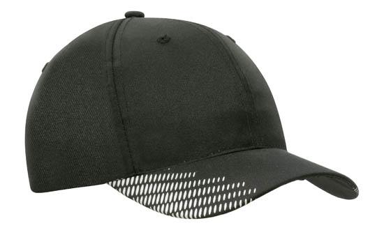 Headwear Breathable Poly Twill with Peak Flash Print - 4007