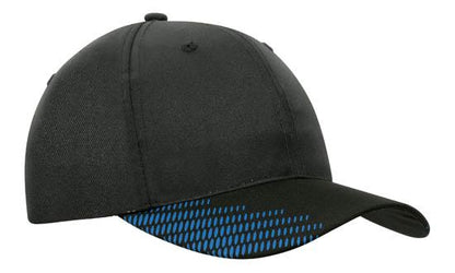 Headwear Breathable Poly Twill with Peak Flash Print - 4007