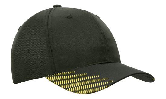 Headwear Breathable Poly Twill with Peak Flash Print - 4007