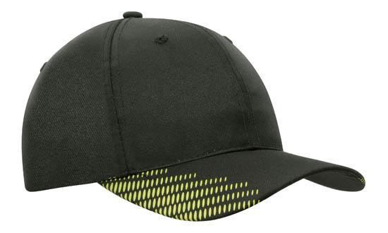 Headwear Breathable Poly Twill with Peak Flash Print - 4007