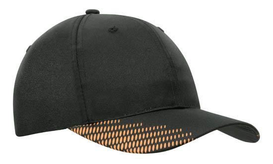 Headwear Breathable Poly Twill with Peak Flash Print - 4007