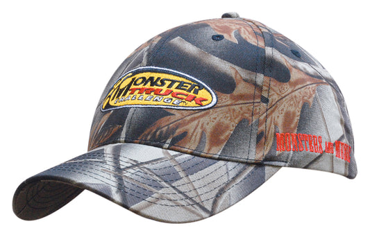 Headwear-Leaf Print Camouflage Cotton Twill-4028