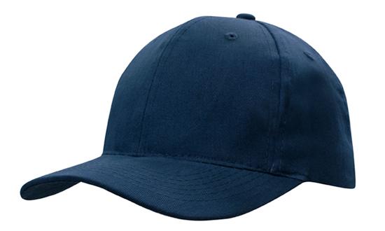 Headwear-Brush Heavy Cotton Cap with snap back-4141