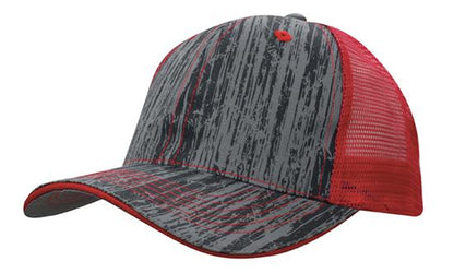 Headwear - Wood Printed With Mesh Back - 4144