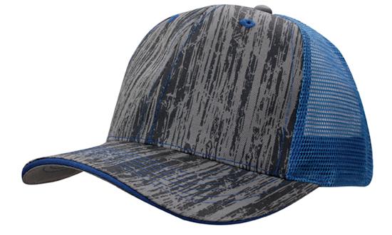 Headwear - Wood Printed With Mesh Back - 4144