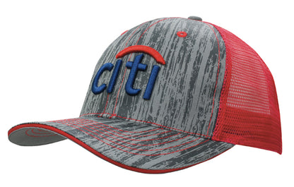 Headwear - Wood Printed With Mesh Back - 4144