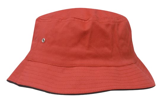 Headwear Brushed Sports Twill Bucket Hat-4223