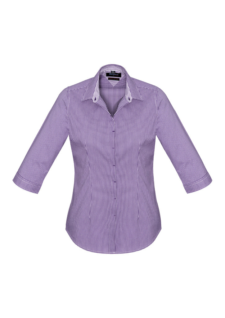Biz Corporates Womens Newport 3/4 Sleeve Shirt 42511 - Star Uniforms Australia