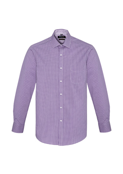 Biz Corporate Mens Newport Long Sleeve Shirt 42520 - Star Uniforms Australia