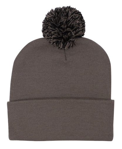 Headwear-Acrylic Beanie with Pom Pom-4256