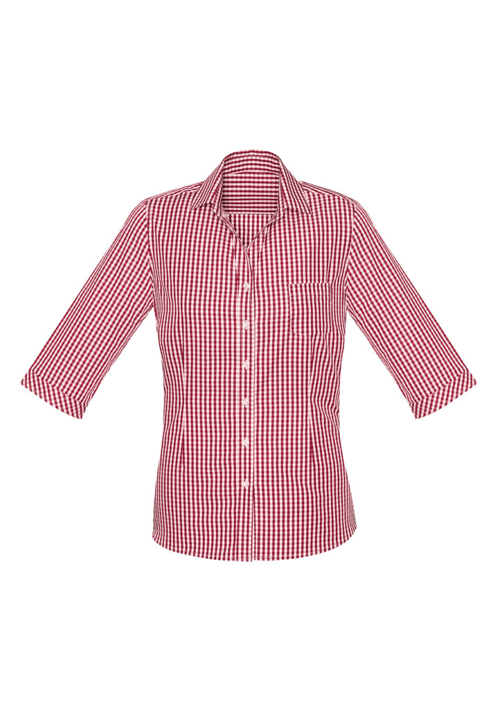 Biz Corporate Womens Springfield 3/4 Sleeve Shirt 43411 - Star Uniforms Australia