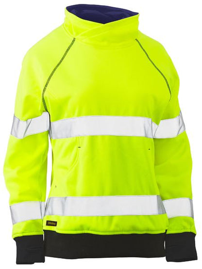 Bisley Womens Taped Hi Vis Fleece Jumper-BKL6818T