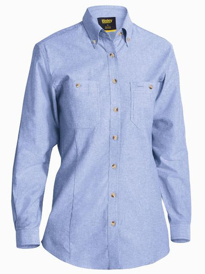 Bisley-Women,s Long Sleeve Chambray Shirt-BL6407