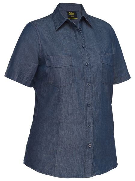 Bisley-Women's Short Sleeve Denim Work Shirt-BL1602