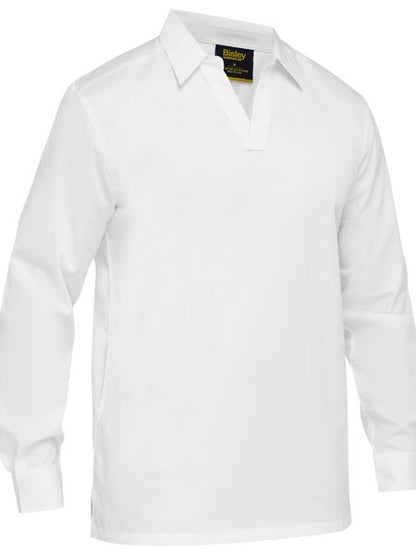 Bisley-V-Neck Long Sleeve Shirt-BS6404