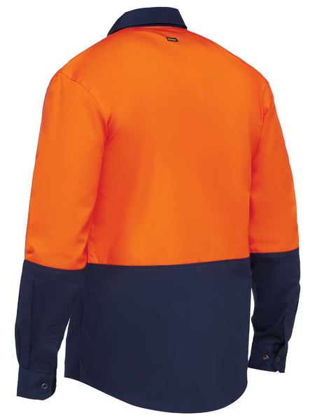 Bisley-Two Tone Hi Vis Long Sleeve Shirt-BS6442