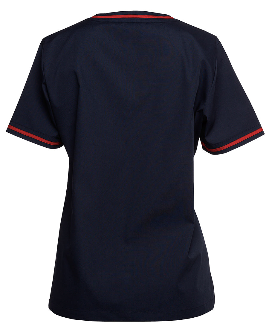 JB's Wear Ladies Contrast Scrubs Top 4SCT1 NOTE: PLEASE CALL US AND CHECK STOCK BEFORE PURCHASE - Star Uniforms Australia