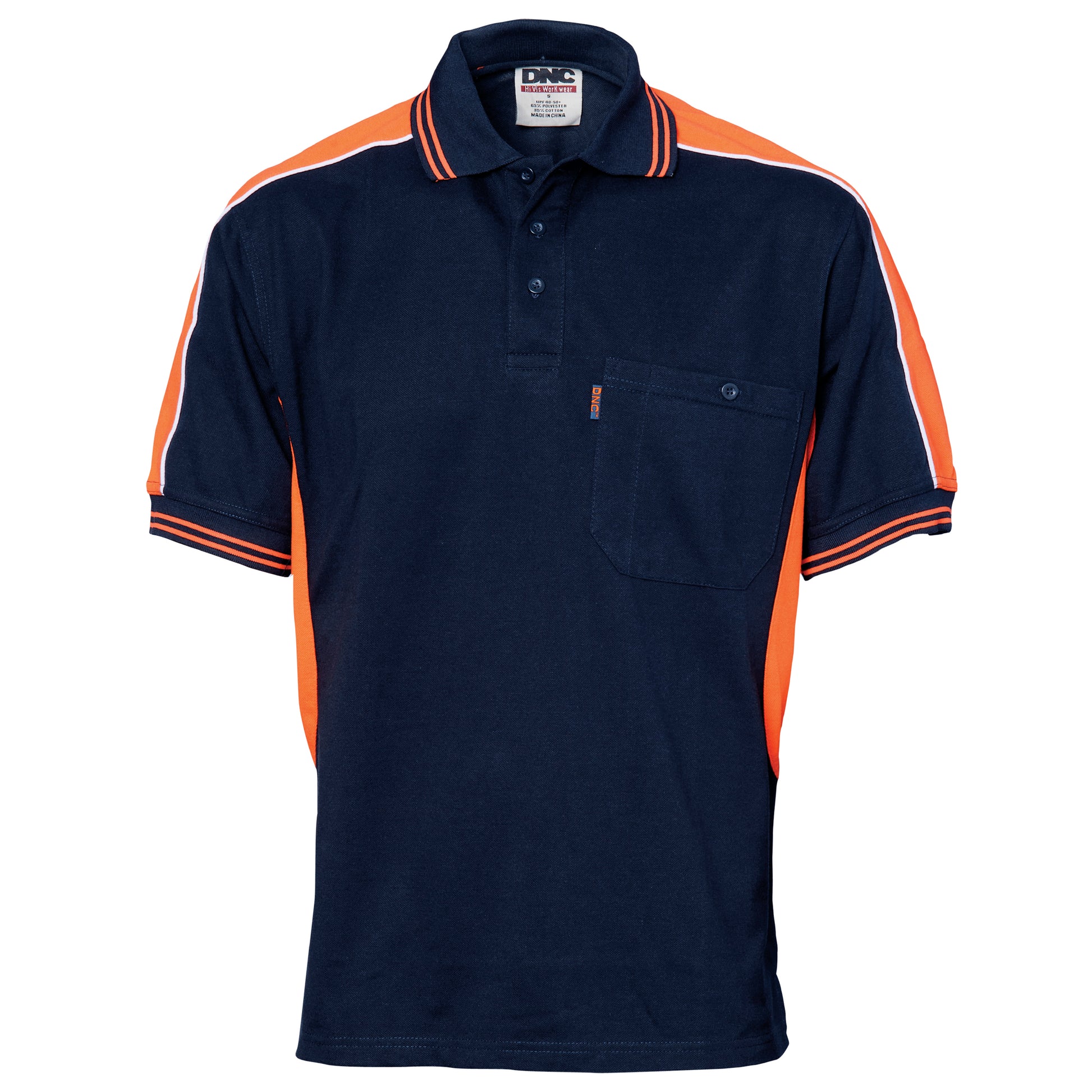 DNC Polyester Cotton Panel Polo Shirt - Short Sleeve 5214 - Star Uniforms Australia