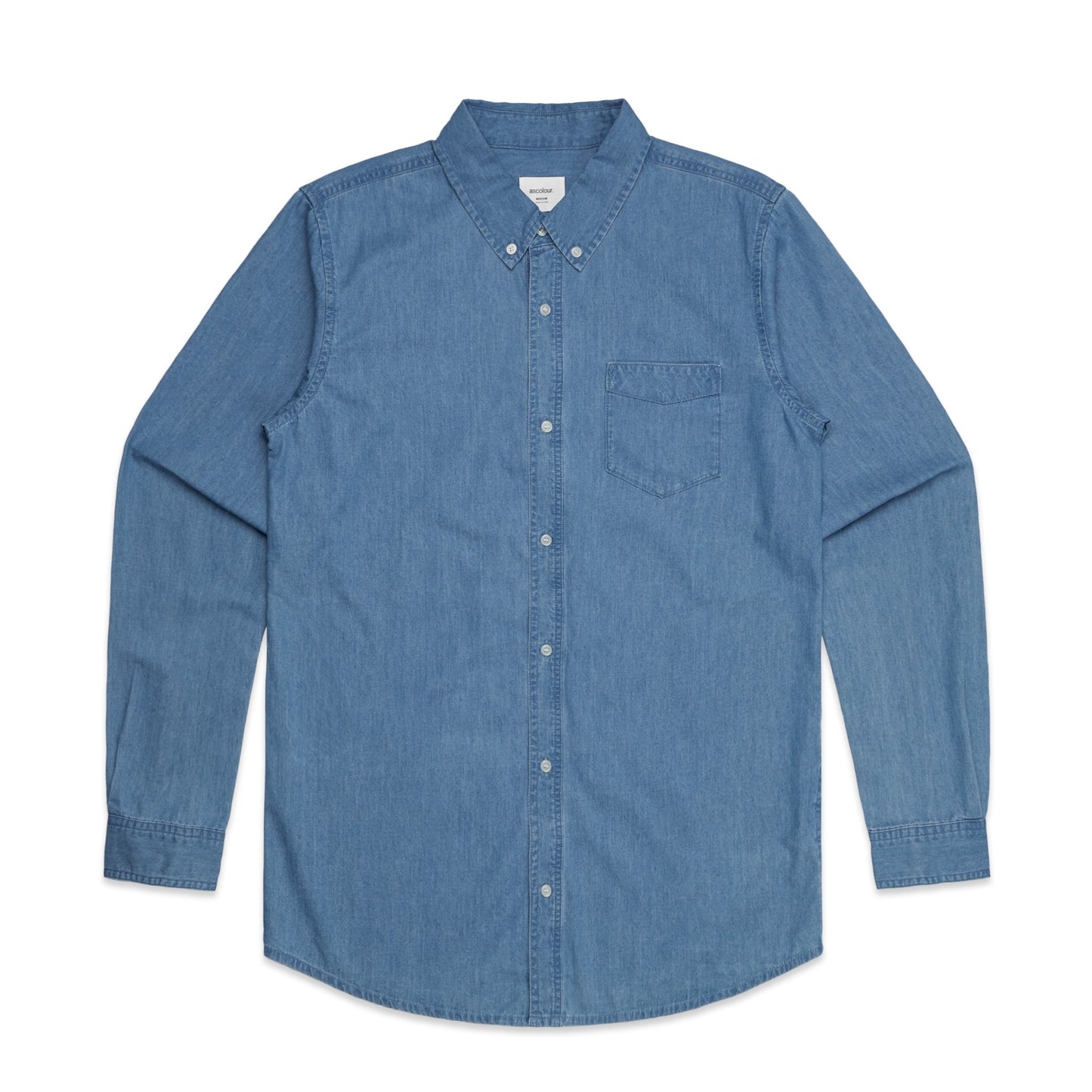 As Colour Mens Blue Denim Shirt- 5409 - Star Uniforms Australia