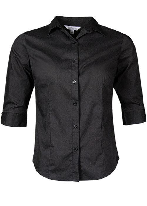 Aussie Pacific-Kingswood Lady Shirt 3/4 Sleeve-N2910T