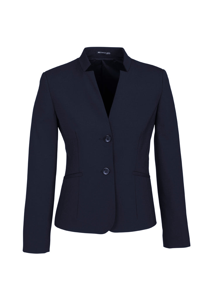 Biz Corporates Womens Short Jacket With Reverse Lapel  64013 - Star Uniforms Australia