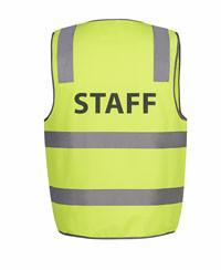 JB's Hi Vis (D+N) Safety Vest Staff (6DNS6)