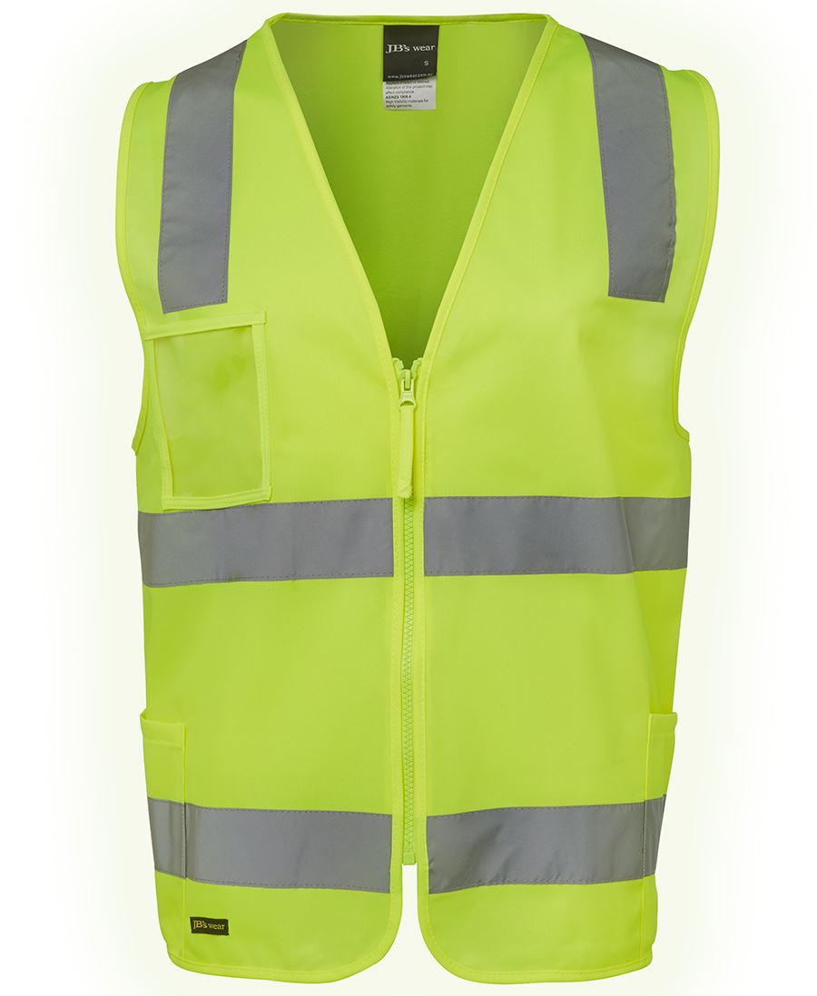 Jb'S Wear Hi Vis (D+N) Zip Safety Vest 6Dnsz - Star Uniforms Australia