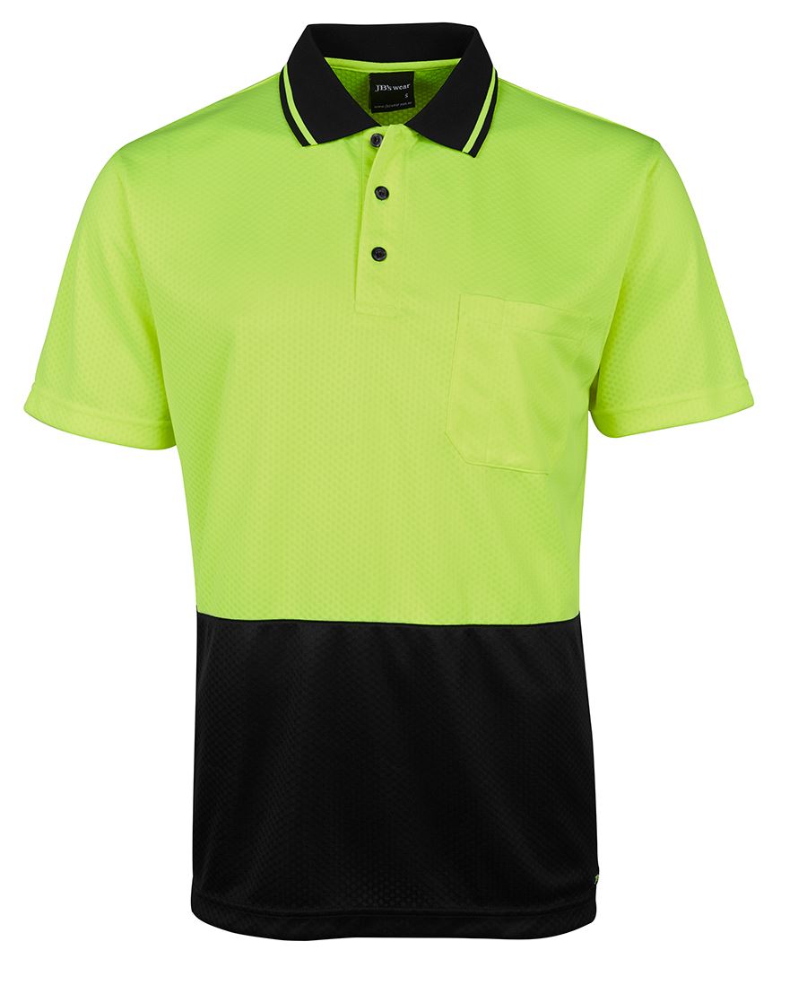 JB's Wear Hi Vis Jacquard Non Cuff Polo 6HJNC - Star Uniforms Australia