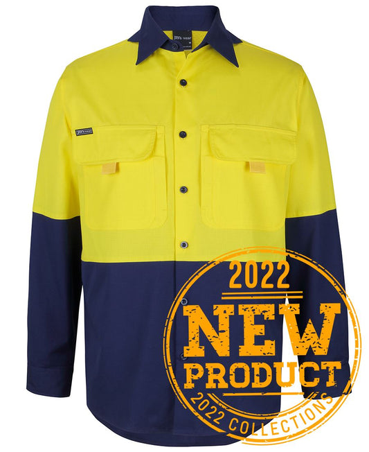 JB's Wear-HV L/S Ripstop Fishing Shirt - 6HNRL