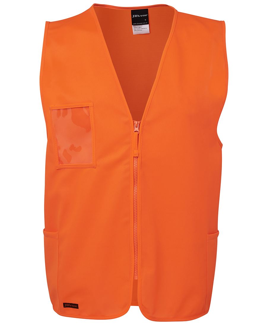 Jb'S Wear Hi Vis Zip Safety Vest 6Hvsz - Star Uniforms Australia