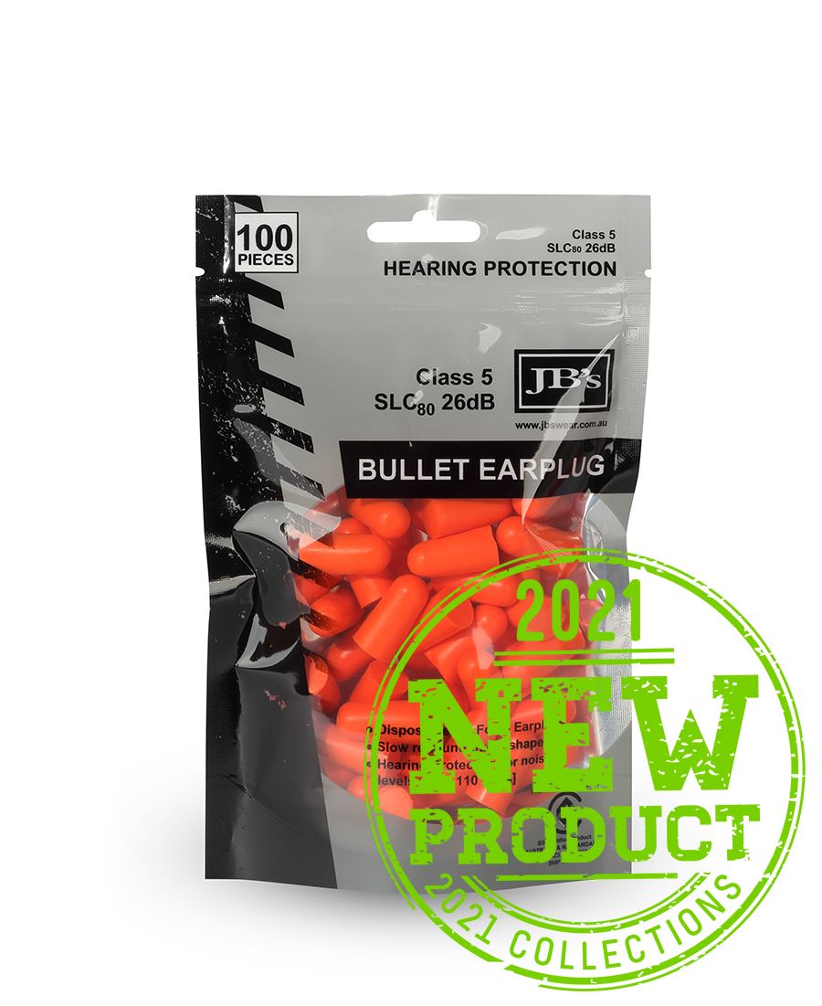 JB's Wear-Bullet Shaped Earplug (100 Pieces)-8P040