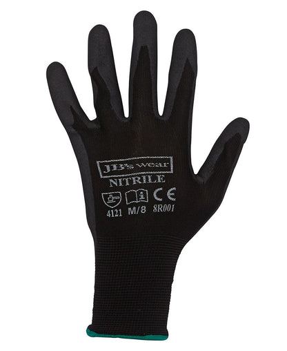 Jb'S Wear Black Nitrile Breathable Glove (12 Pack) 8R001 - Star Uniforms Australia
