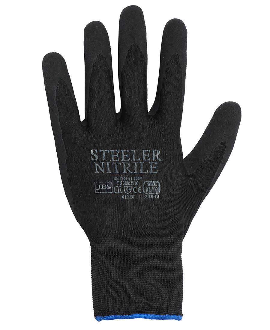JB's Wear-Steeler Sandy Nitrile Glove (12 Pack)-8R030