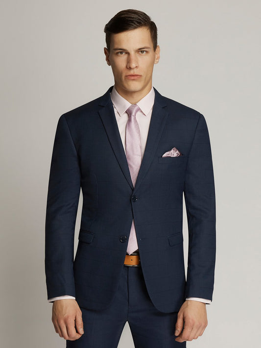 Boulvandre-2613 Wool Blend Check Suit