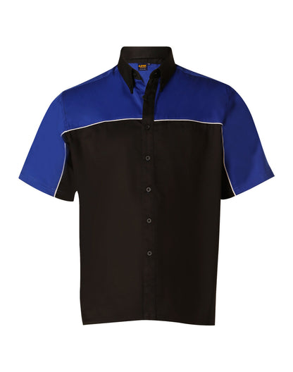 Winning Spirit-Men's Tri-colour Moto Shirt-BS11