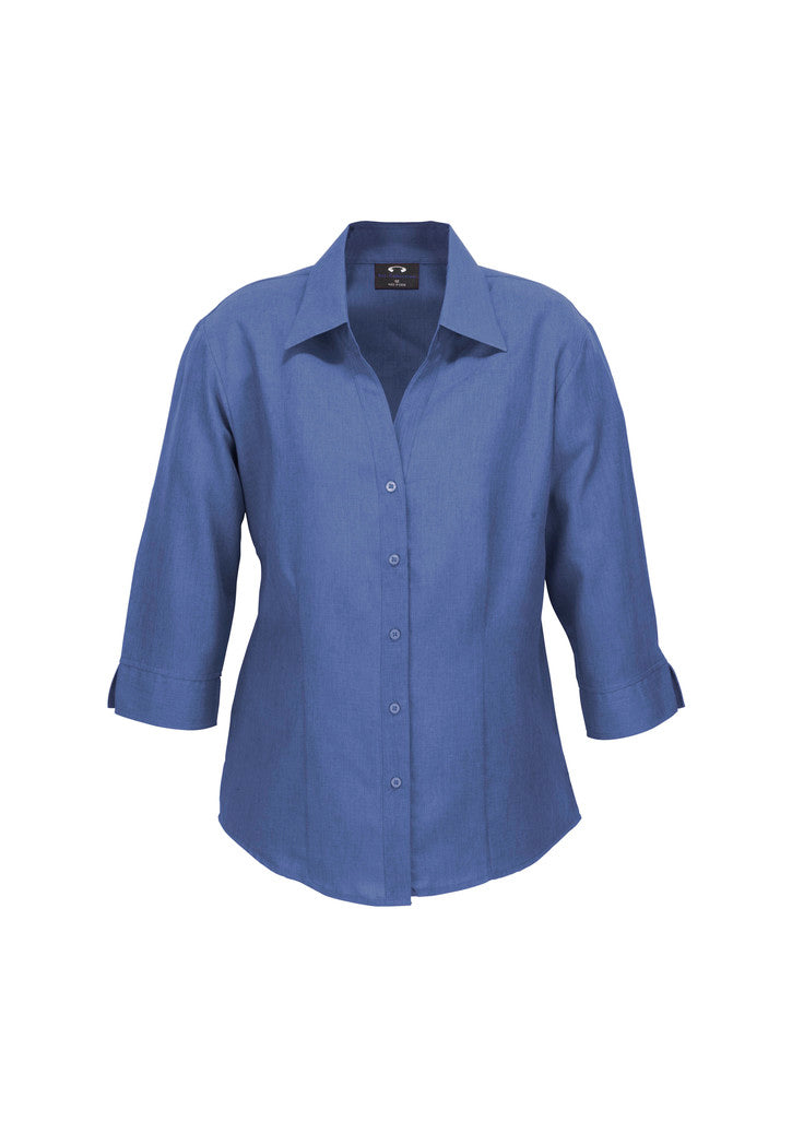Biz Care Ladies Plain Oasis 3/4 Sleeve Shirt Lb3600 - Star Uniforms Australia