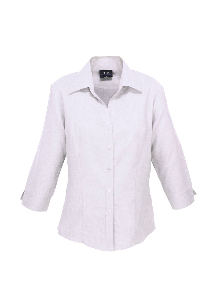 Biz Care Ladies Plain Oasis 3/4 Sleeve Shirt Lb3600 - Star Uniforms Australia