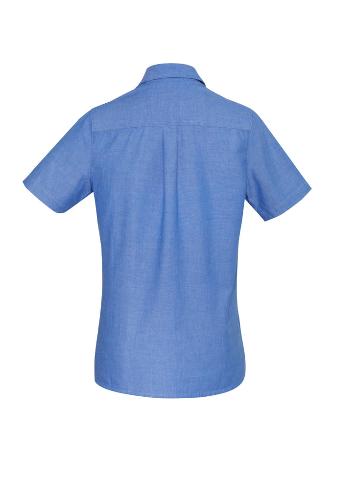 Biz Collection Ladies Wrinkle Free Chambray Short Sleeve Shirt LB6200 - Star Uniforms Australia