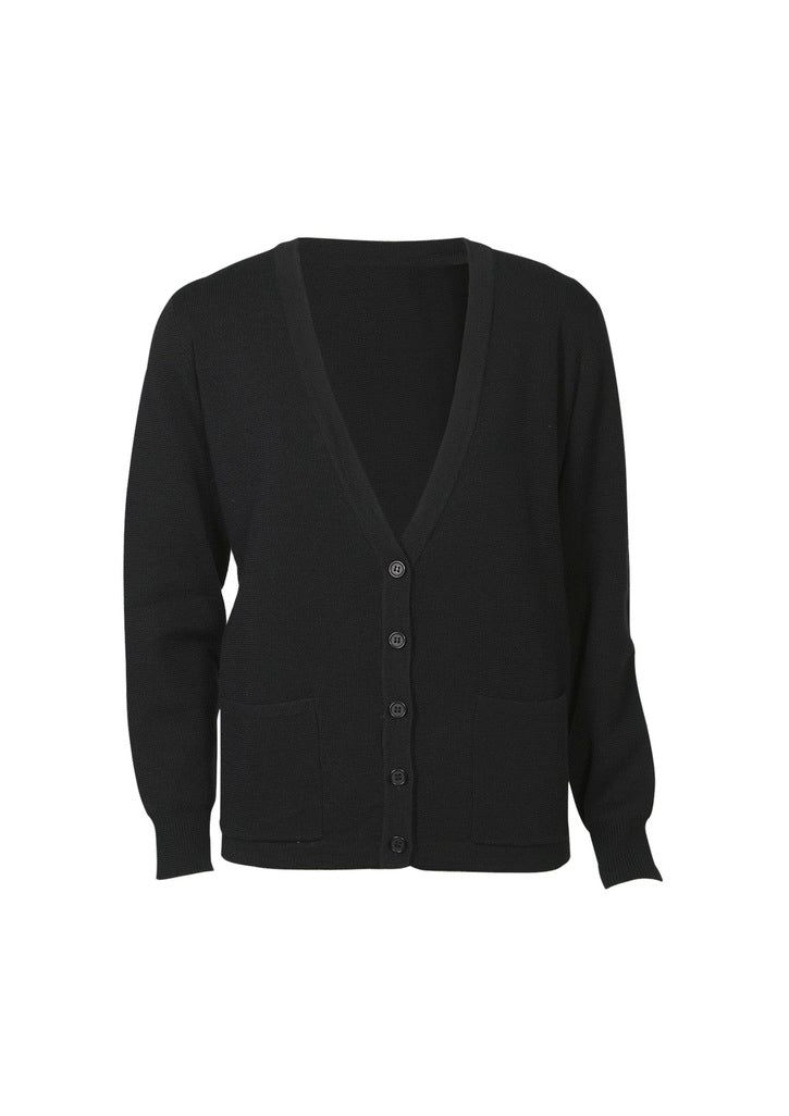 Biz Collection-Ladies Button Through Woolmix Cardigan-LC8008