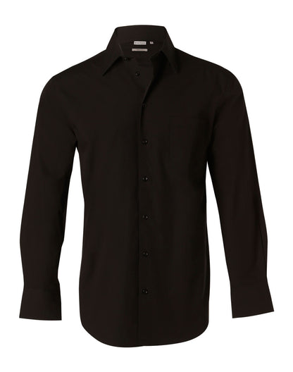 Winning Spirit-Men's Cotton/Poly Stretch Long Sheeve Shirt-M7020L