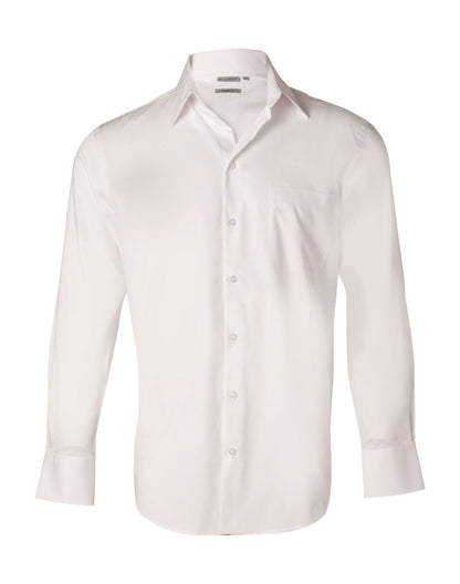 Winning Spirit-Men's Fine Twill Long Sleeve Shirt-M7030L
