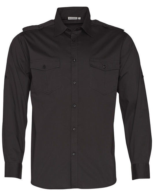 Winning Spirit-Men's Long Sleeve Military Shirt-M7912