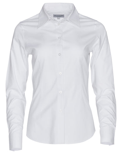 Winning Spirit-Women's CVC Oxford Long Sleeve Shirt -M8040L