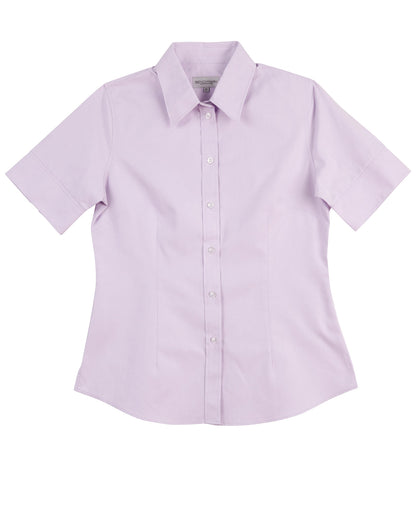 Winning Spirit-Women's CVC Oxford Short Sleeve Shirt-M8040S