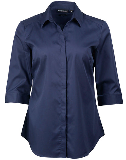 Winning Spirit-Barkley Ladies Taped Seam 3/4 Sleeve Shirt-M8110Q