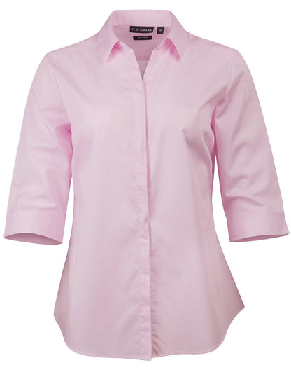 Winning Spirit-Barkley Ladies Taped Seam 3/4 Sleeve Shirt-M8110Q