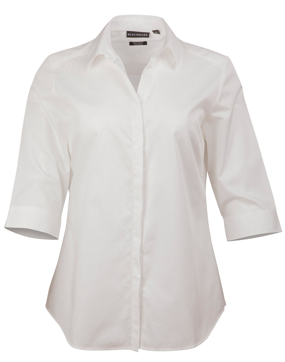 Winning Spirit-Barkley Ladies Taped Seam 3/4 Sleeve Shirt-M8110Q