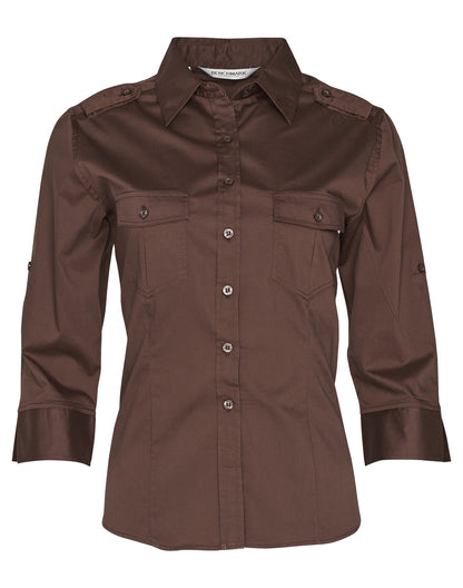 Winning Spirit-Women's 3/4 Sleeve Military Shirt-M8913