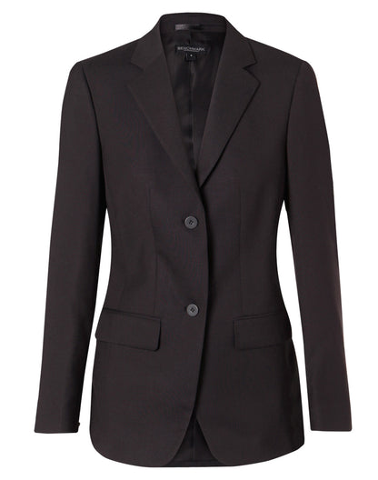 Winning Spirit-Women's Poly/Viscose Stretch Two Buttons Mid Length Jacket-M9206